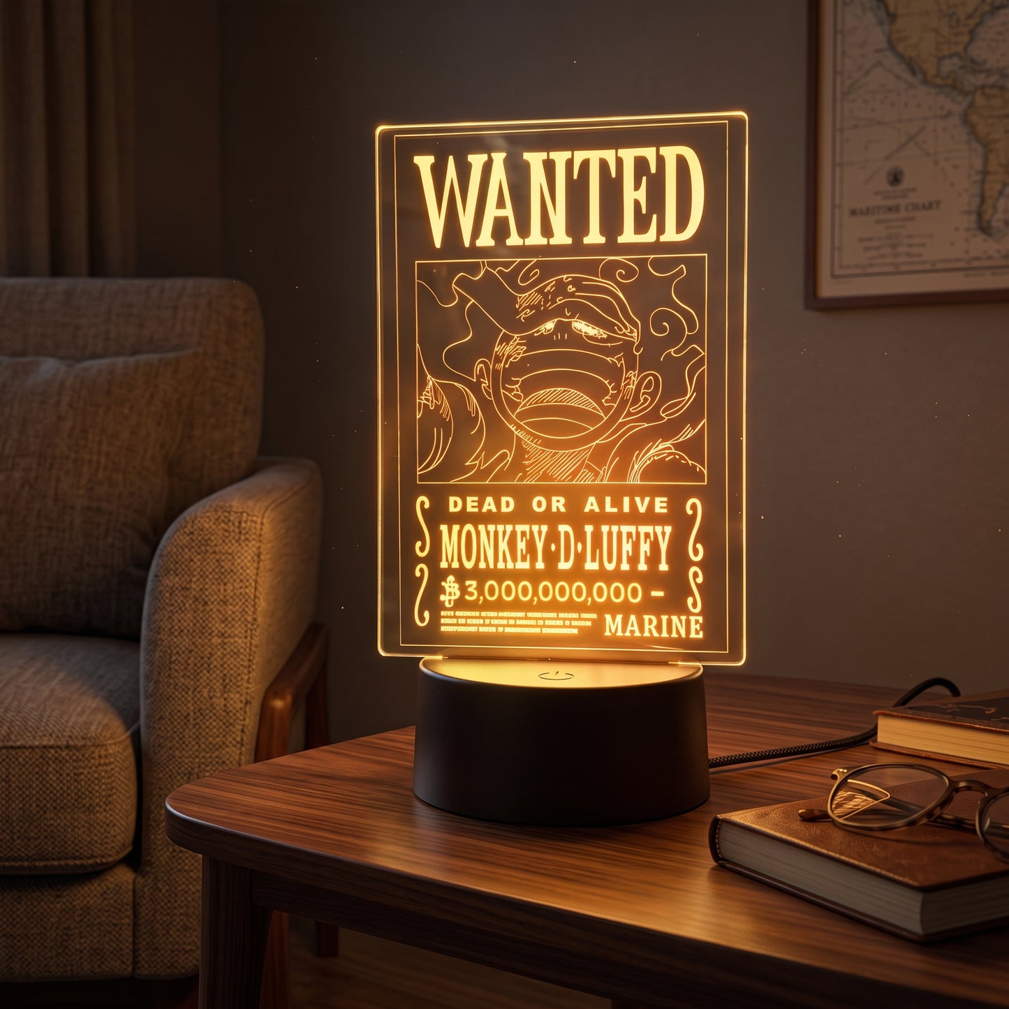 MangaLum | Lámpara LED Táctil Luffy